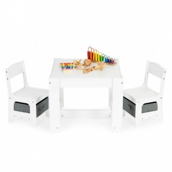 Set de masa cu doua scaune pentru copii Ecotoys FH-KR200010 Set de masa cu doua scaune pentru copii Ecotoys FH-KR200010