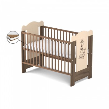 Patut fara sertar VESSANTI ELLA - Maro - Saltea Cocos 10 cm Patut fara sertar VESSANTI ELLA - Maro - Saltea Cocos 10 cm