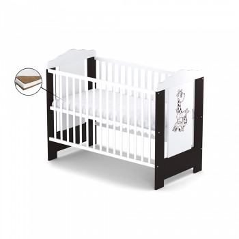 Patut fara sertar VESSANTI ELLA - Wenge + Saltea Cocos 10 cm Patut fara sertar VESSANTI ELLA - Wenge + Saltea Cocos 10 cm