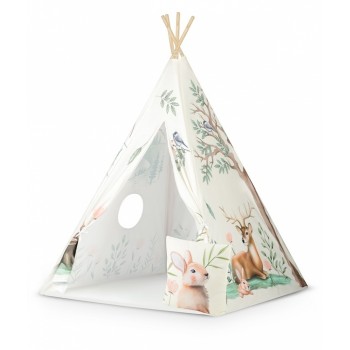 Cort de joaca pentru copii cu o pernita Nukido 114 x 114 x 165 cm - Bej Cort de joaca pentru copii cu o pernita Nukido 114 x 114 x 165 cm - Bej
