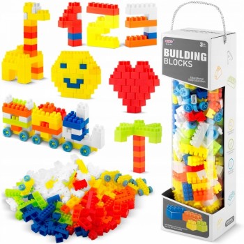 Blocuri mari tip lego, 300 bucati, Ricokids RK-761 - Multicolore
