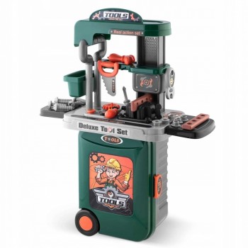 Atelier de lucru 3 in 1 cu unelte pentru copii Ricokids 772300 - Verde Atelier de lucru 3 in 1 cu unelte pentru copii Ricokids 772300 - Verde