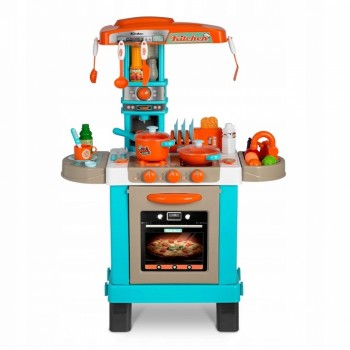 Bucatarie interctiva cu accesorii incluse Ricokids 773100 - Turcoaz Bucatarie interctiva cu accesorii incluse Ricokids 773100 - Turcoaz