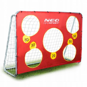 Poarta mare pentru fotbal cu covoras numerotat, 215 x 76 x 153 cm,  Neo-Sport 1451 Poarta mare pentru fotbal cu covoras numerotat, 215 x 76 x 153 cm,  Neo-Sport 1451