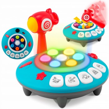 Jucarie educativa cu ciocan, sunete si lumini Ricokids RK-753