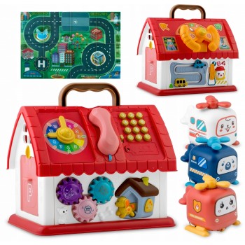 Jucarie educativa sub forma de casa cu telefon si covoras inclus Ricokids RK-754