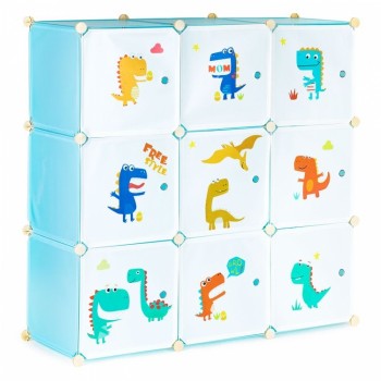 Raft modular cu 9 compartimente pentru camera copilului Ecotoys 09A Raft modular cu 9 compartimente pentru camera copilului Ecotoys 09A