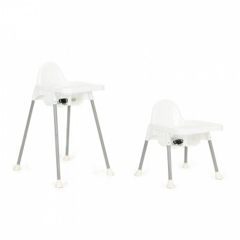 Scaun de masa 2 in 1 pentru copii Ecotoys HA-007 - Alb Scaun de masa 2 in 1 pentru copii Ecotoys HA-007 - Alb