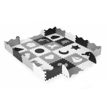 Salteluta de joaca tip puzzle cu pereti, 36 elemente, Ecotoys ECOEVA012 Salteluta de joaca tip puzzle cu pereti, 36 elemente, Ecotoys ECOEVA012