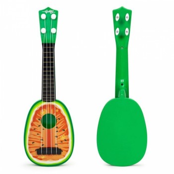 Chitara ukulele pentru copii cu 4 corzi Ecotoys MJ030 - Pepene Chitara ukulele pentru copii cu 4 corzi Ecotoys MJ030 - Pepene