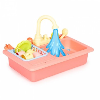 Chiuveta pentru copii cu 12 accesorii incluse Ecotoys HC485046 Chiuveta pentru copii cu 12 accesorii incluse Ecotoys HC485046