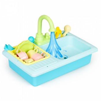 Chiuveta pentru copii cu 12 accesorii incluse Ecotoys HC485048 Chiuveta pentru copii cu 12 accesorii incluse Ecotoys HC485048