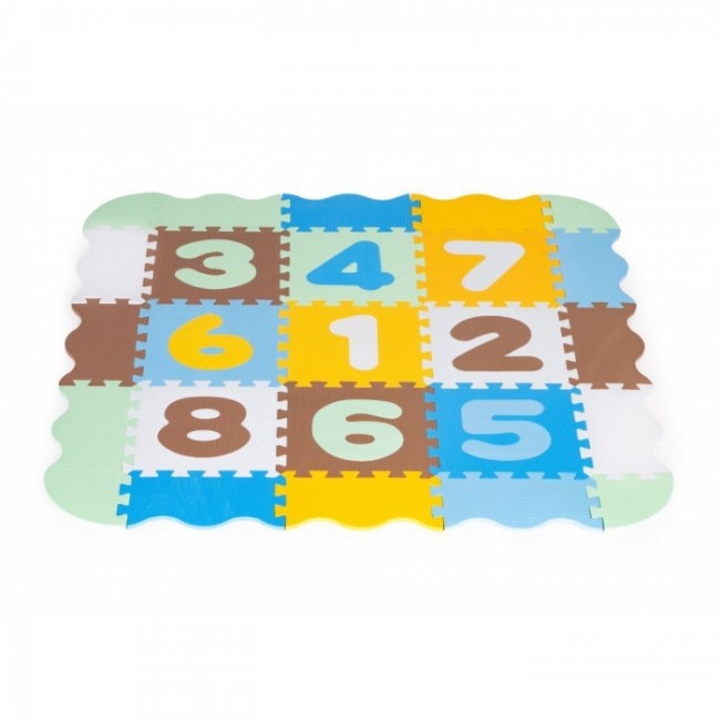 Salteluta de joaca tip puzzle cu pereti, 25 elemente, Ecotoys 3255 - Multicolor