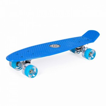 Penny board pentru copii cu lumini LED - Albastru Penny board pentru copii cu lumini LED - Albastru
