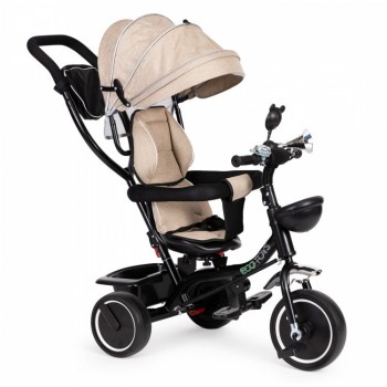 Tricicleta cu sezut rotativ Ecotoys JM-066-9 - Bej Tricicleta cu sezut rotativ Ecotoys JM-066-9 - Bej