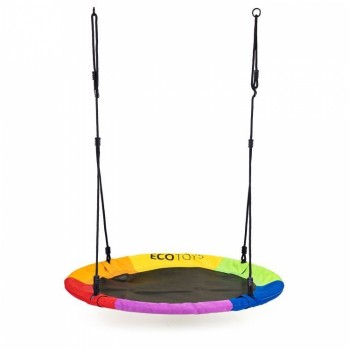Leagan pentru copii ECOTOYS BOC100, cuib de barza, cadru din otel galvanizat, multicolor Leagan pentru copii ECOTOYS BOC100, cuib de barza, cadru din otel galvanizat, multicolor