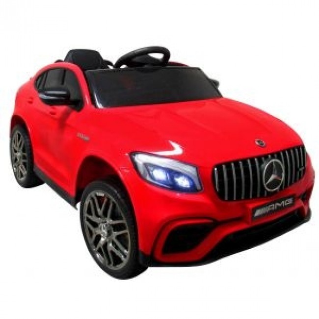 Masinuta electrica cu telecomanda 4 x 4, roti EVA, Mercedes AMG GLC 63S, 115x61x55 CM, putere 180W R-Sport - Rosu