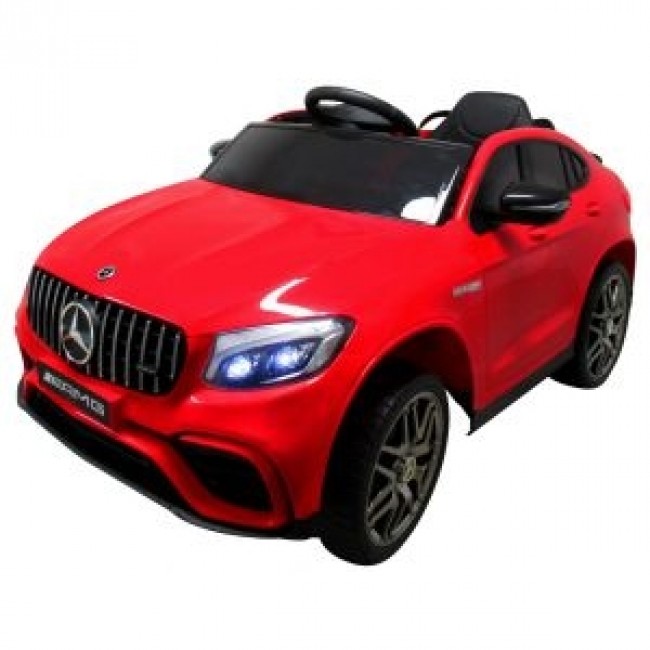 Masinuta electrica cu telecomanda 4 x 4, roti EVA, Mercedes AMG GLC 63S, 115x61x55 CM, putere 180W R-Sport - Rosu