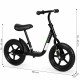 Bicicleta fara pedale cu platforma si roti din spuma EVA Ecotoys JT-BB-05 - Negru