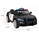 Masinuta electrica cu telecomanda Super-Police, roti EVA, scaun tapitat, 113x69x48 cm, putere 70W - Negru