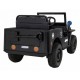 Masinuta electrica cu telecomanda Military Retro 4 X 4, roti EVA, scaun tapitat, 110x56x56 cm, putere 140W - Negru