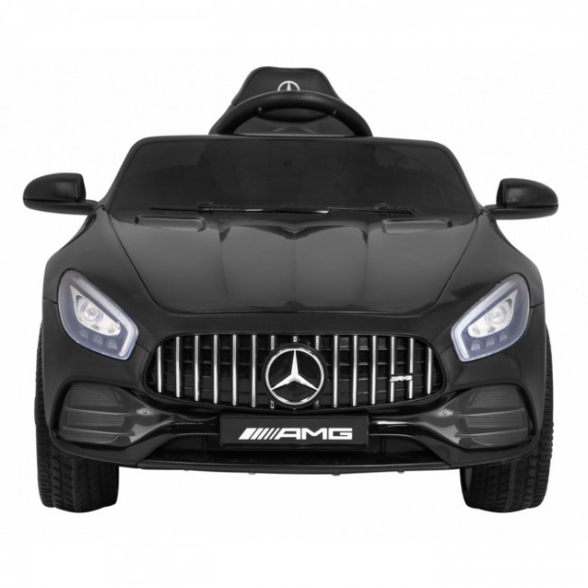 Masinuta electrica cu telecomanda MERCEDES BENZ GT, roti EVA, scaun tapitat, 108x68x48 cm, putere 70W - Negru