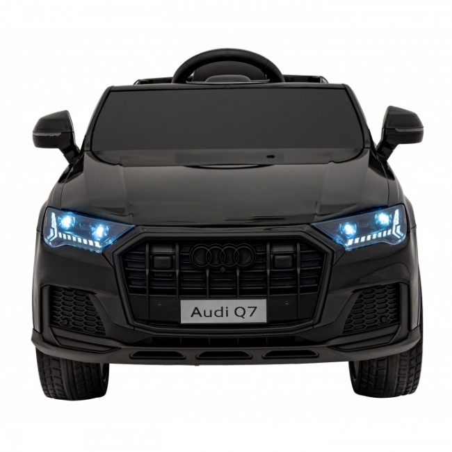 Masinuta electrica cu telecomanda AUDI Q7 NEW LIFT, roti EVA, scaun tapitat, 117x67x54 cm, putere 70W - Negru