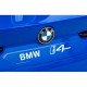 Masinuta electrica cu telecomanda BMW I4, roti EVA, scaun tapitat, 116x79x45 cm, putere 50W - Albastru