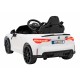 Masinuta electrica cu telecomanda BMW M4, roti EVA, scaun tapitat, 112x71x46 cm, putere 70W - Alb