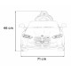 Masinuta electrica cu telecomanda BMW M4, roti EVA, scaun tapitat, 112x71x46 cm, putere 70W - Alb