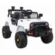 Masinuta electrica cu telecomanda JEEP DARK NIGHT, roti EVA, scaun tapitat, 100x67x59 cm, putere 70W - Alb