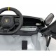 Masinuta electrica cu telecomanda LAMBORGHINI INVENCIBLE, roti EVA, scaun tapitat, 115x65x45 cm, putere 140W - Alb