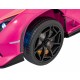 Masinuta electrica cu telecomanda LAMBORGHINI INVENCIBLE, roti EVA, scaun tapitat, 115x65x45 cm, putere 140W - Roz