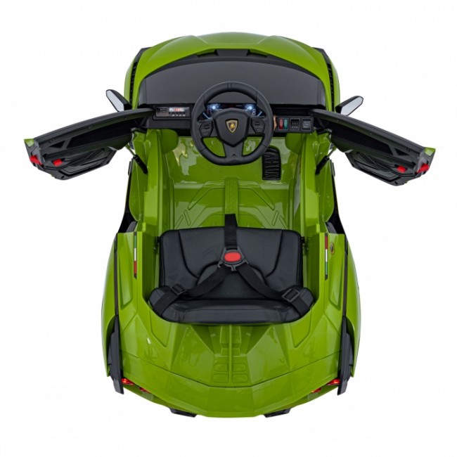 Masinuta electrica cu telecomanda LAMBORGHINI SIAN, roti EVA, scaun tapitat, 108x62x38 cm, putere 106W - Verde