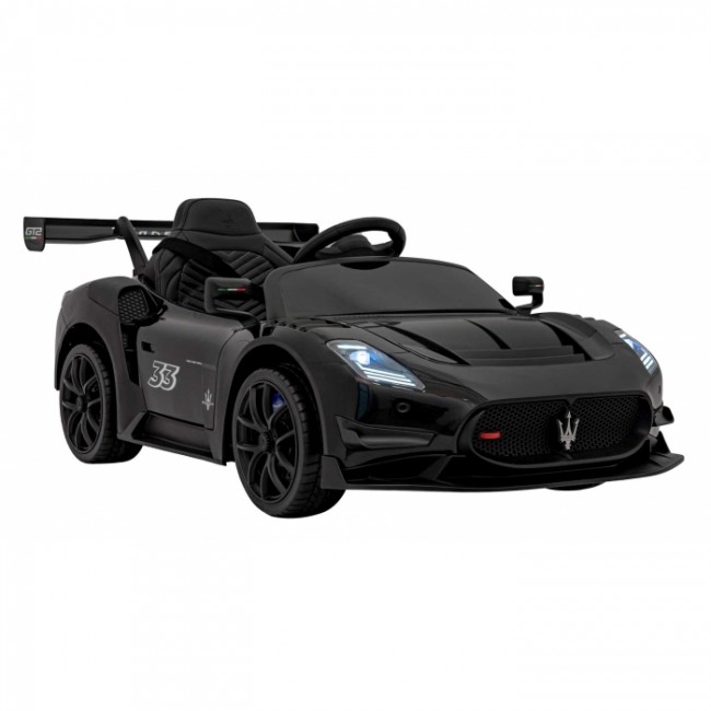 Masinuta electrica cu telecomanda MASERATI MC20 GT2, roti EVA, scaun tapitat, 115x61x46 cm, putere 110W - Negru