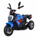 Motocicleta electrica Fast Tourist, roti din plastic, scaun tapitat, 83x35x63 cm, putere 18W - Albastru