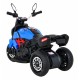 Motocicleta electrica Fast Tourist, roti din plastic, scaun tapitat, 83x35x63 cm, putere 18W - Albastru