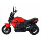 Motocicleta electrica Fast Tourist, roti din plastic, scaun tapitat, 83x35x63 cm, putere 18W - Rosu