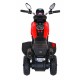 Motocicleta electrica Fast Tourist, roti din plastic, scaun tapitat, 83x35x63 cm, putere 18W - Rosu