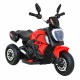 Motocicleta electrica Fast Tourist, roti din plastic, scaun tapitat, 83x35x63 cm, putere 18W - Rosu