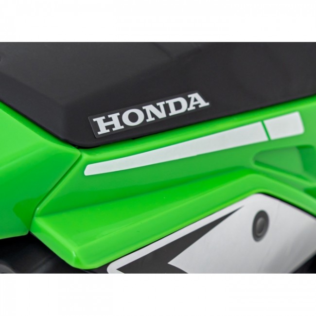 Motocicleta electrica HONDA CRF 450R, roti din plastic, 70x41x50 cm, putere 30W - Verde