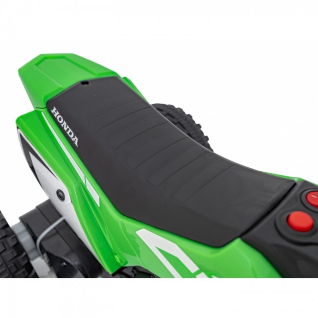 Motocicleta electrica HONDA CRF 450R, roti din plastic, 70x41x50 cm, putere 30W - Verde