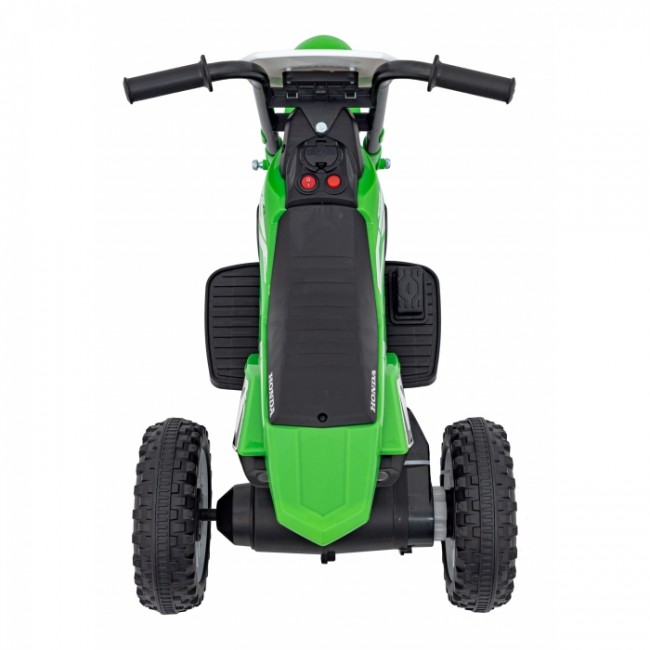 Motocicleta electrica HONDA CRF 450R, roti din plastic, 70x41x50 cm, putere 30W - Verde