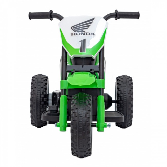 Motocicleta electrica HONDA CRF 450R, roti din plastic, 70x41x50 cm, putere 30W - Verde