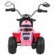 Motocicleta electrica MiniBike, roti din plastic, scaun tapitat, 71x53x57 cm, putere 6V - Roz