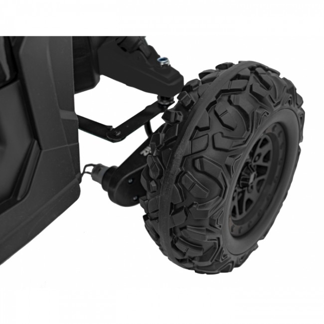 ATV electric cu telecomanda BUGGY DEFEND 4 X 4 JH-105, roti EVA, scaun tapitat, 106x75x59 cm, putere 140W - Negru