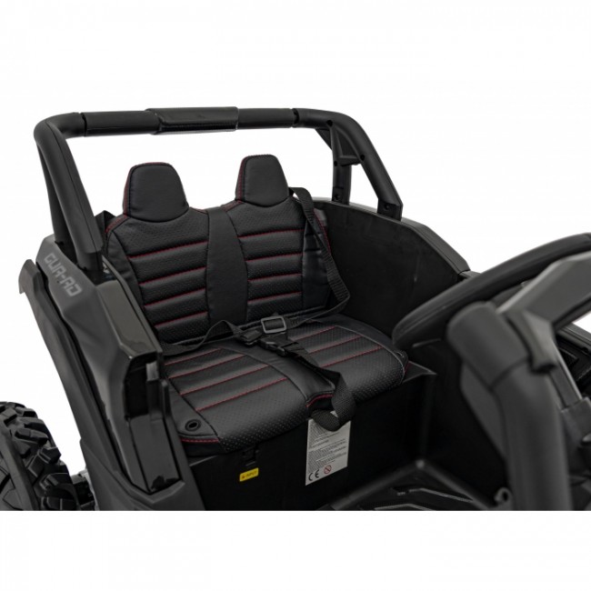 ATV electric cu telecomanda BUGGY DEFEND 4 X 4 JH-105, roti EVA, scaun tapitat, 106x75x59 cm, putere 140W - Negru