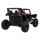 ATV electric cu telecomanda BUGGY DEFEND 4 X 4 JH-105, roti EVA, scaun tapitat, 106x75x59 cm, putere 140W - Negru