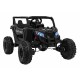 ATV electric cu telecomanda BUGGY DEFEND 4 X 4 JH-105, roti EVA, scaun tapitat, 106x75x59 cm, putere 140W - Negru