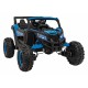 ATV electric cu telecomanda BUGGY DEFEND 4 X 4 JH-105, roti EVA, scaun tapitat, 106x75x59 cm, putere 140W - Albastru